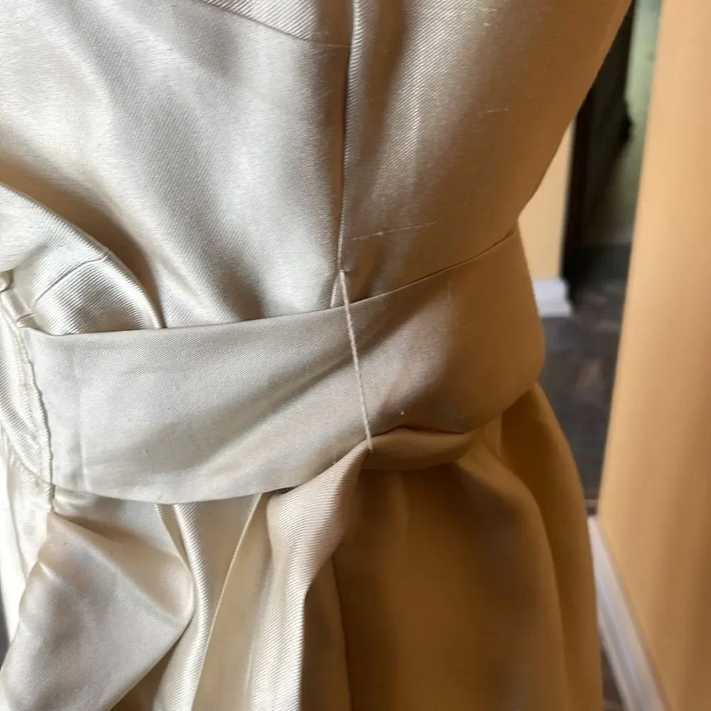 kate spade Wedding Belles Aubrey Wrap Ruffle Silk Dress 4